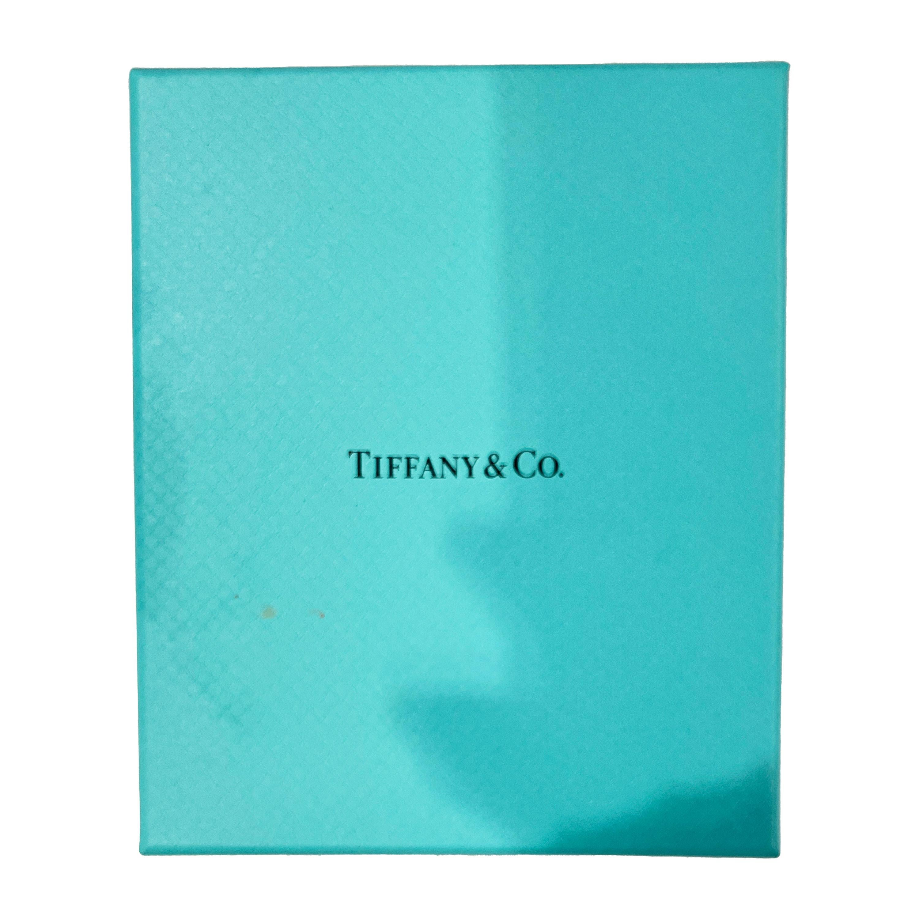 Tiffany & Co. Tiffany T Barre en fil métallique allongée  Boucles d'oreilles en or rose 18 carats 0,47 carat Pour femmes en vente