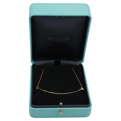 Tiffany & Co. Tiffany T. Large 18 Karat Yellow Gold Smile Pendant Necklace