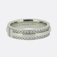 Tiffany & Co. Tiffany T Narrow Pavé Diamond Ring Size I (48)
