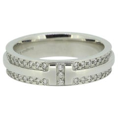 Tiffany & Co. Tiffany T Narrow Pavé Diamond Ring Size I (48)
