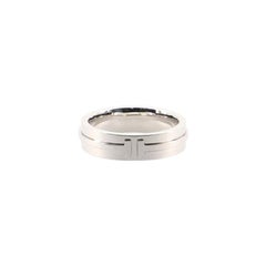 Tiffany & Co. Tiffany T Ring 18 Karat White Gold Wide