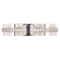 Tiffany & Co. Tiffany T Ring 18k White Gold and Diamonds Narrow