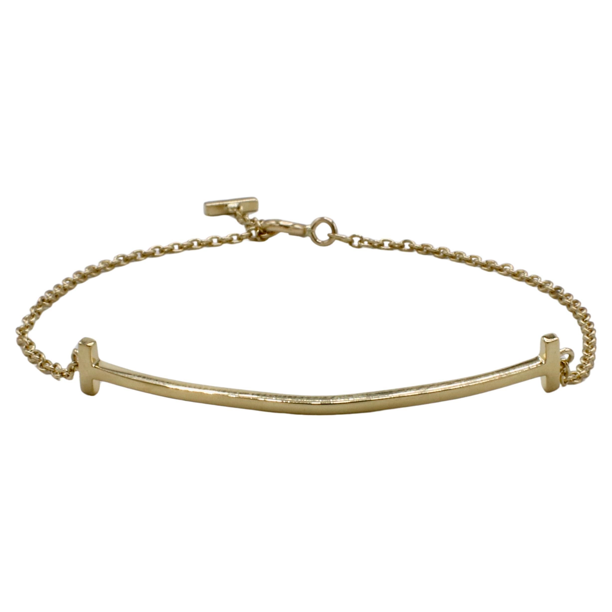 Tiffany & Co. Tiffany T. Smile Bracelet 18 Karat Yellow Gold