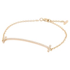 Tiffany & Co. Tiffany T Smile Bracelet 18k Rose Gold & Diamond