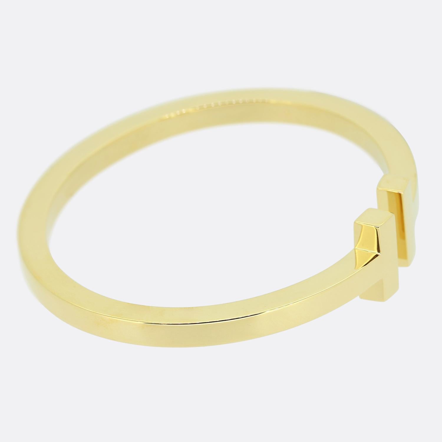 Tiffany & Co. Tiffany T Square Bangle In Excellent Condition For Sale In London, GB