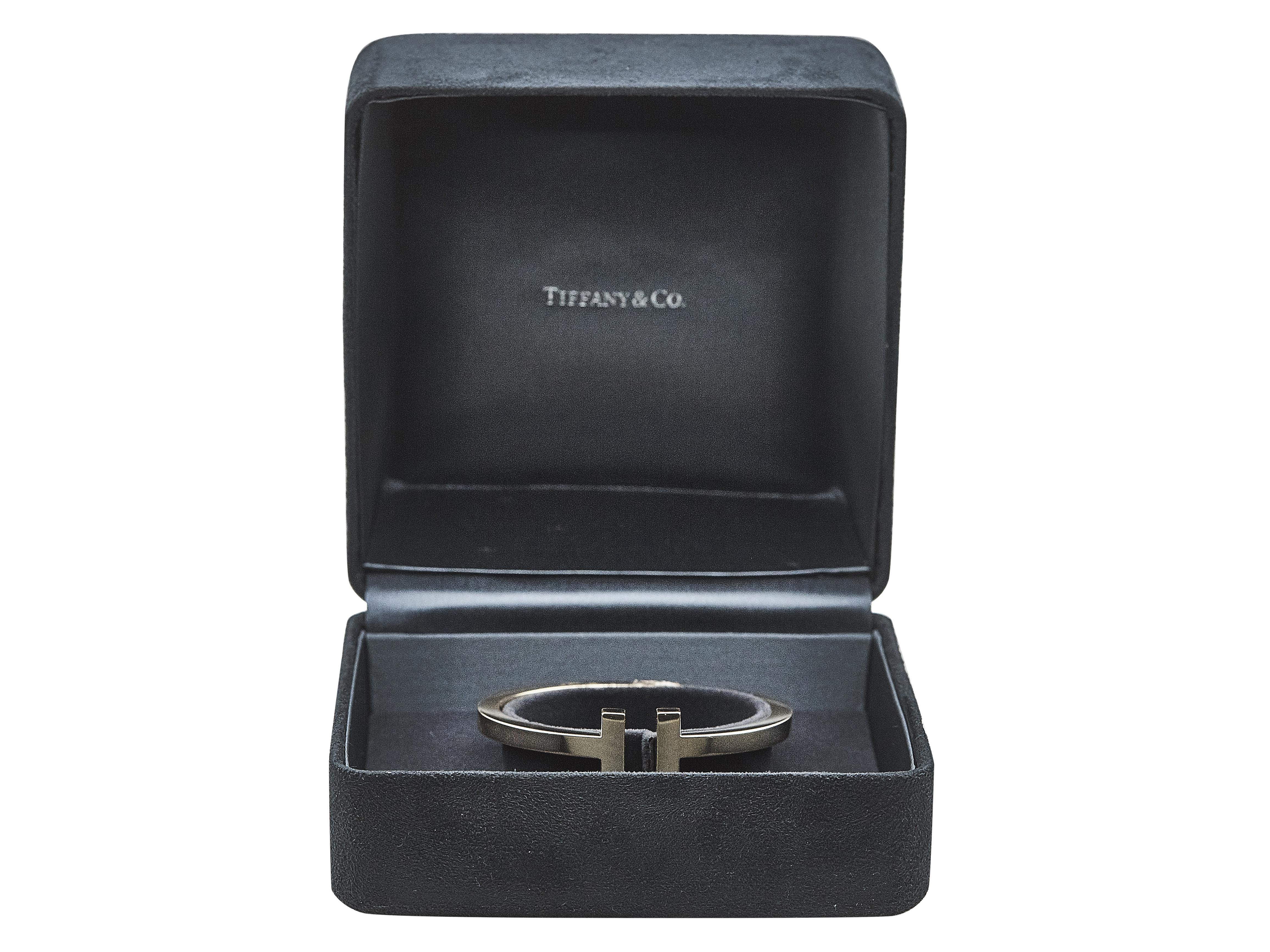 Women's or Men's Tiffany & Co. Tiffany T Square Bracelet 18K Yellow Gold For Sale
