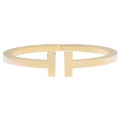 Tiffany & Co. Tiffany T Bracelet carré en or jaune 18 carats, taille Large