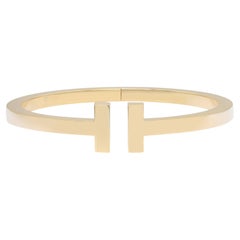 Tiffany & Co. Tiffany T Quadratisches Armband 18K Gelbgold Größe Large