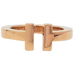 Tiffany & Co. 'Tiffany T' Square Rose Gold Ring