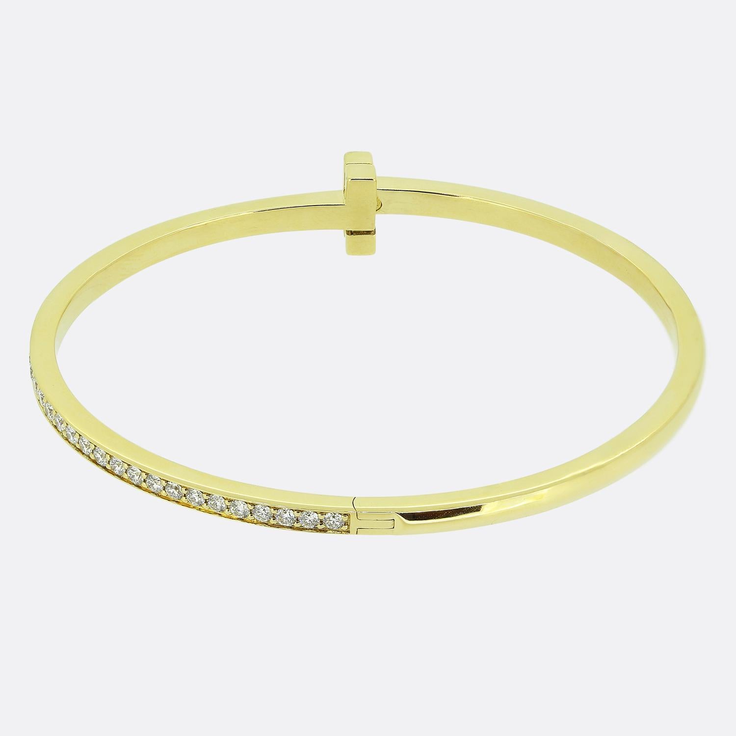 tiffany t bracelet gold