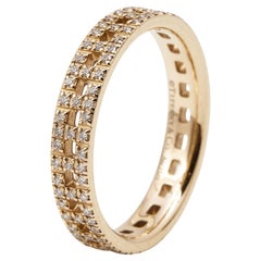 Tiffany & Co. Tiffany T True Diamonds 18k Rose Gold Narrow Ring Size 51