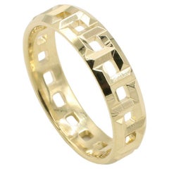 Tiffany & Co. Tiffany T. True Wide 18 Karat Yellow Gold Band Ring 5.5MM