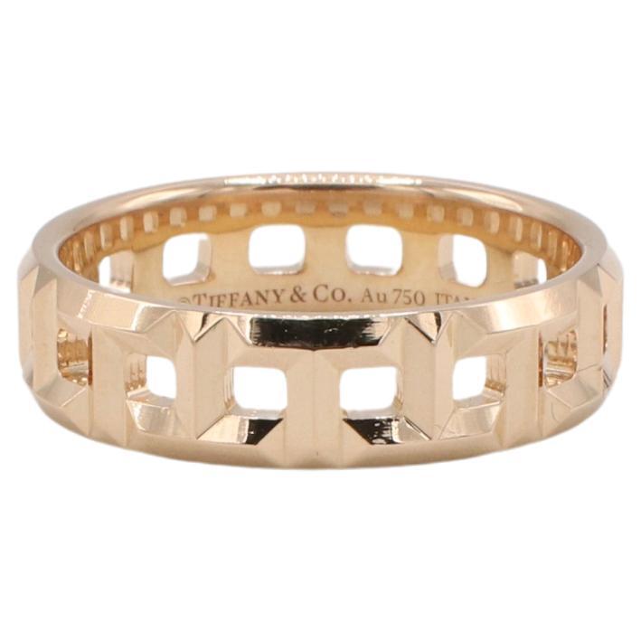Modern Tiffany & Co. Tiffany T. True Wide Band Ring 18K Rose Gold 5.5MM For Sale