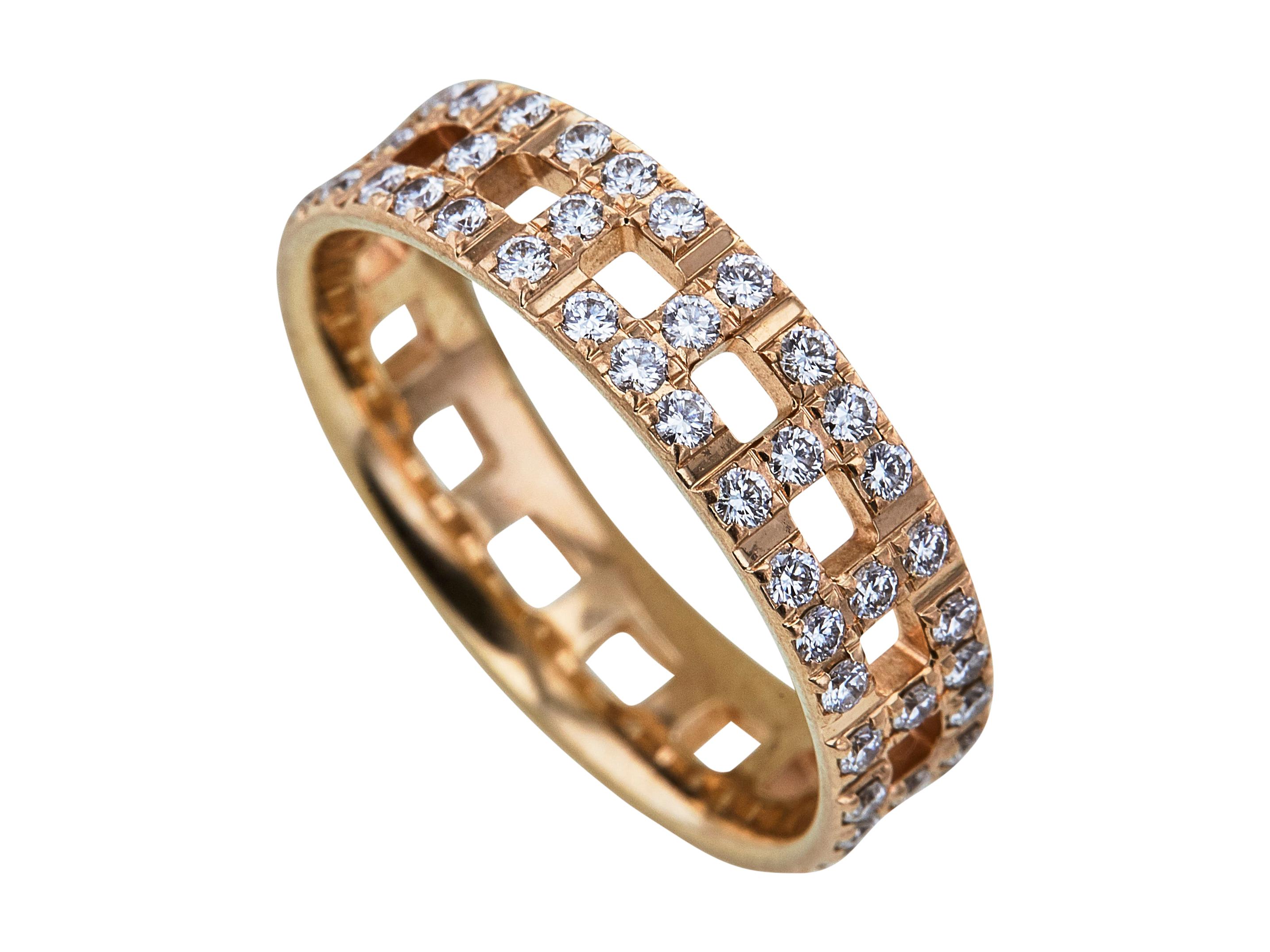 Contemporary Tiffany & Co. 'Tiffany T True' Wide Diamond ring