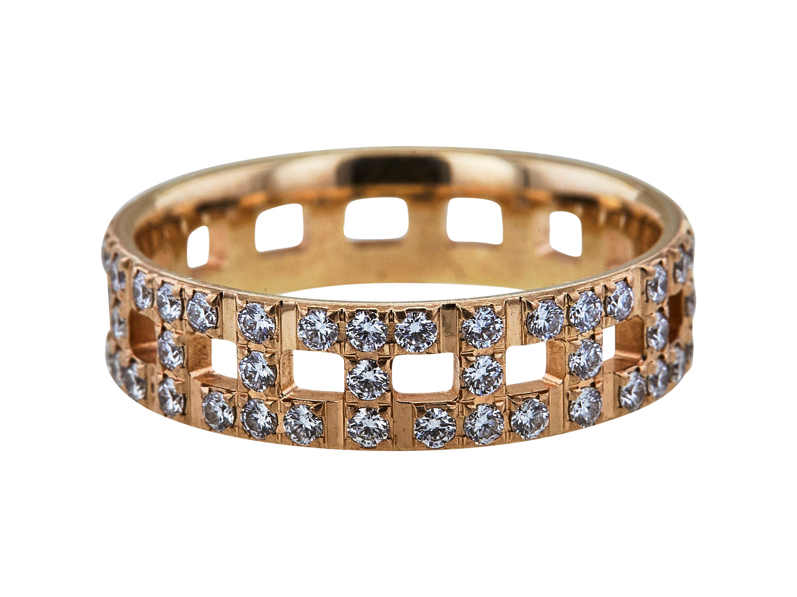 Tiffany & Co. 'Tiffany T True' Wide Diamond ring In Good Condition In New York, NY