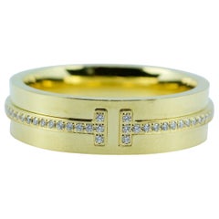 Tiffany & Co. Tiffany T-Wide Diamond Ring 18 Karat Yellow Gold