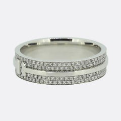 Tiffany & Co. Tiffany T Wide Pavé Diamond Ring Size S (60)