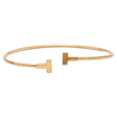 Tiffany & Co. Tiffany T Wire 18k Rose Gold Bracelet