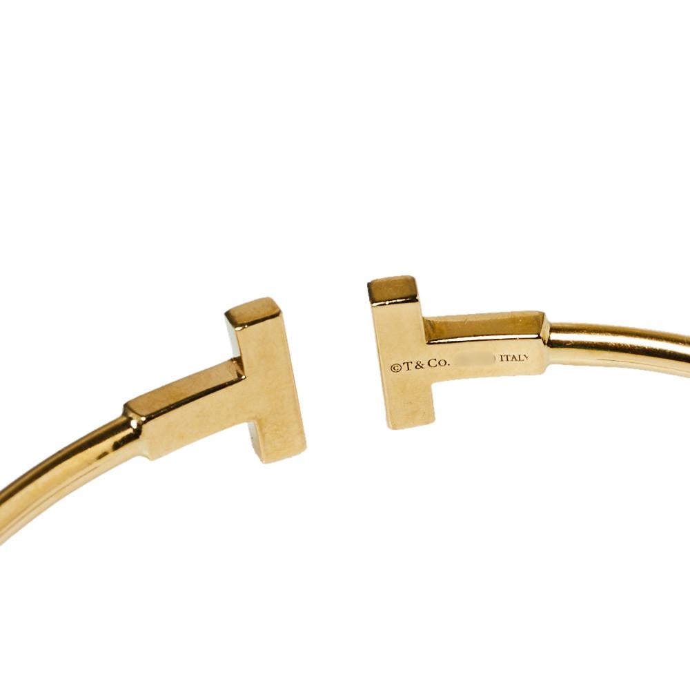 Tiffany & Co. Tiffany T Wire 18K Yellow Gold Bracelet 1