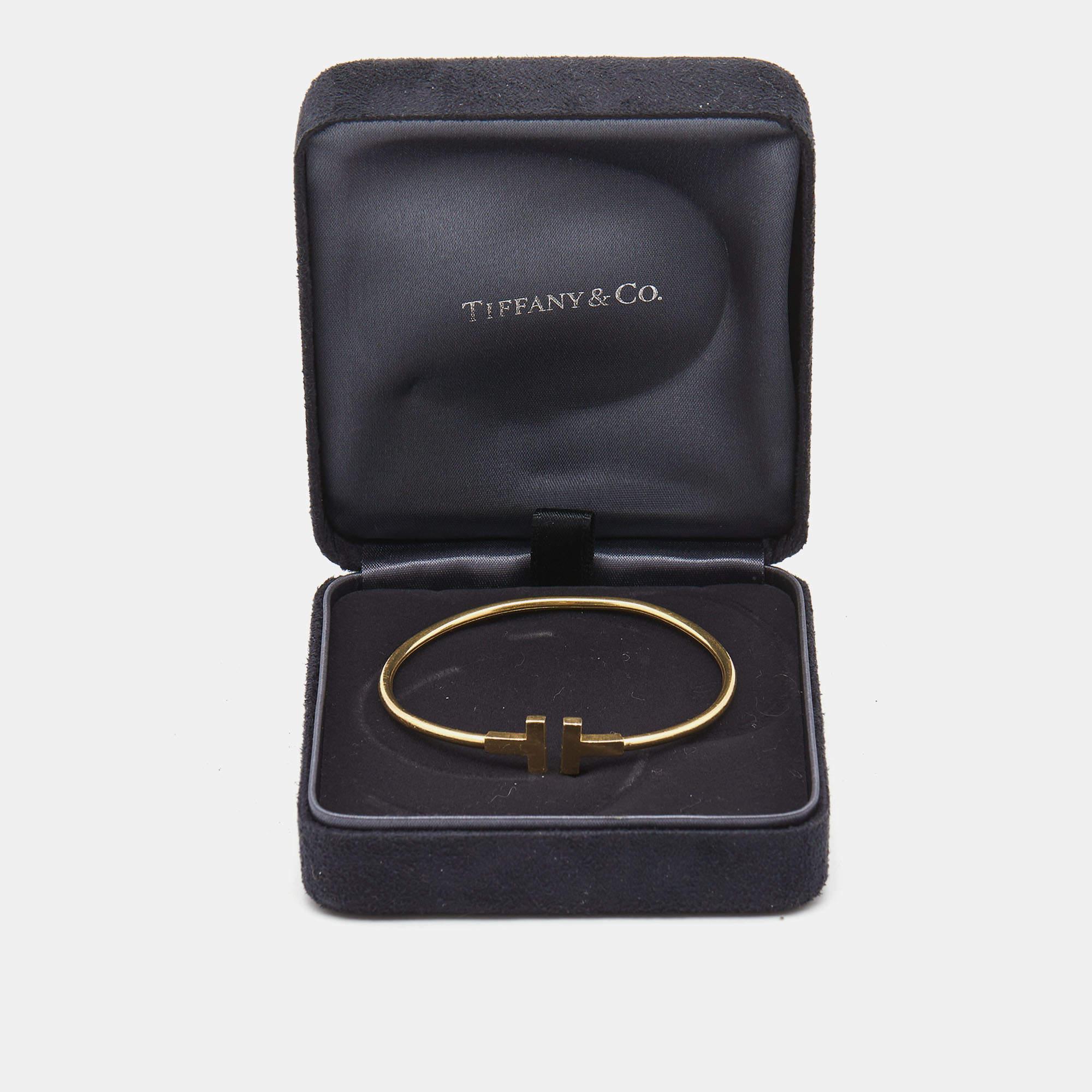 Tiffany & Co. Tiffany T Wire 18k Yellow Gold Bracelet 2