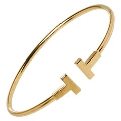 Tiffany & Co. Tiffany T Wire 18K Yellow Gold Bracelet
