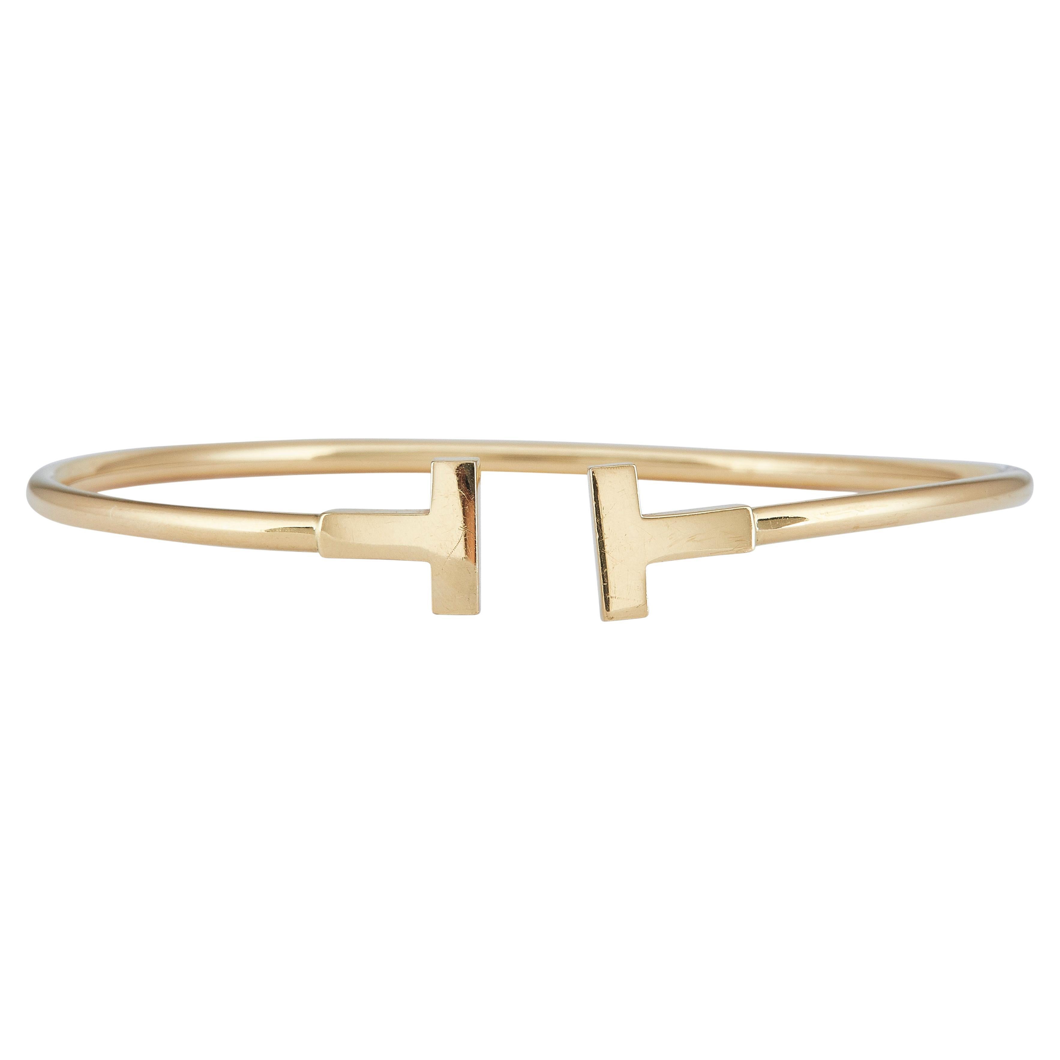 Tiffany & Co. Tiffany T-Draht-Armband 18K Gelbgold im Angebot