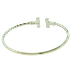 Tiffany & Co. Tiffany T Wire Bracelet with Diamonds in White Gold