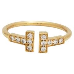 Tiffany & Co. 'Tiffany T' Yellow Gold and Diamond Ring