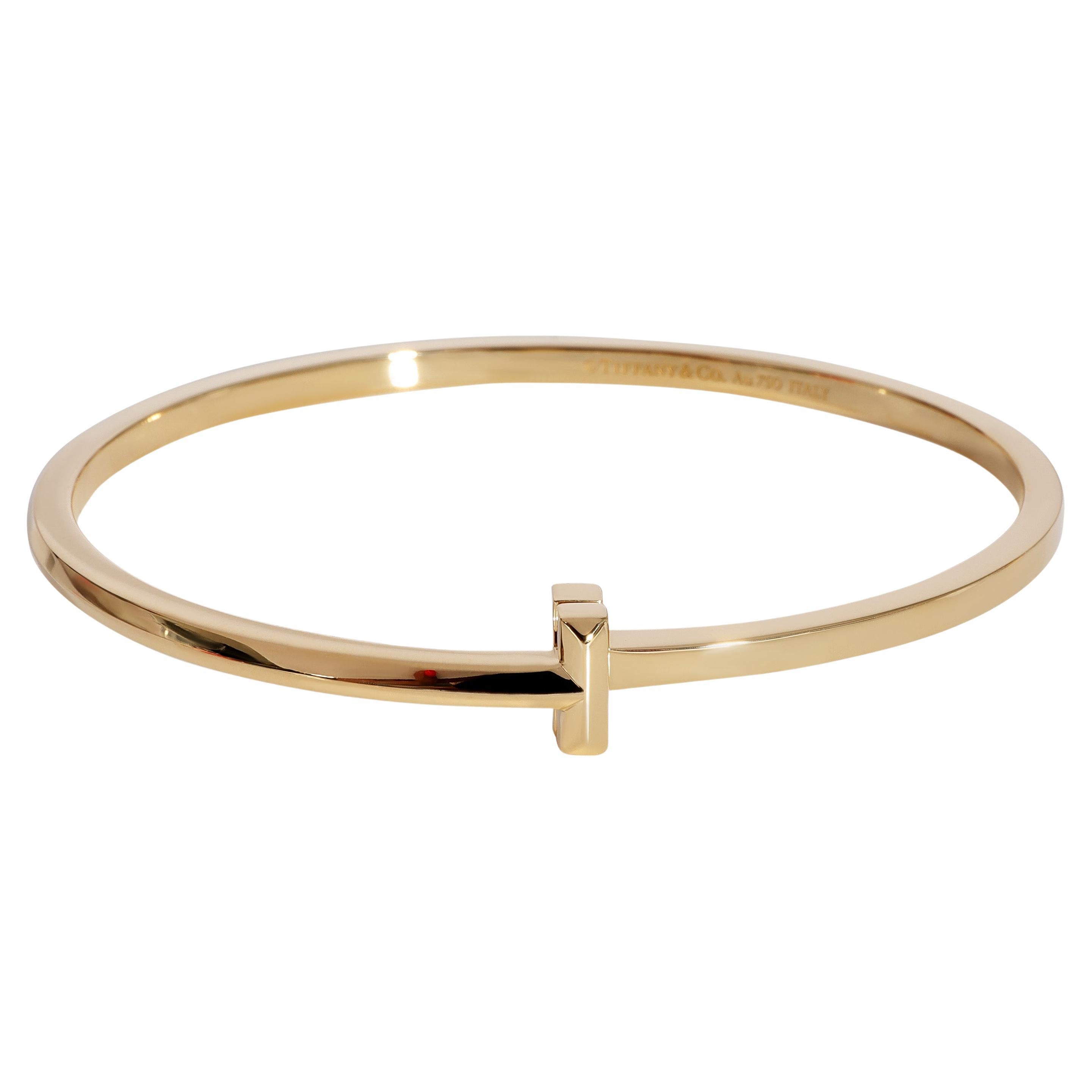 Tiffany & Co. Tiffany T1 Narrow Hinged Bangle in 18k Yellow Gold