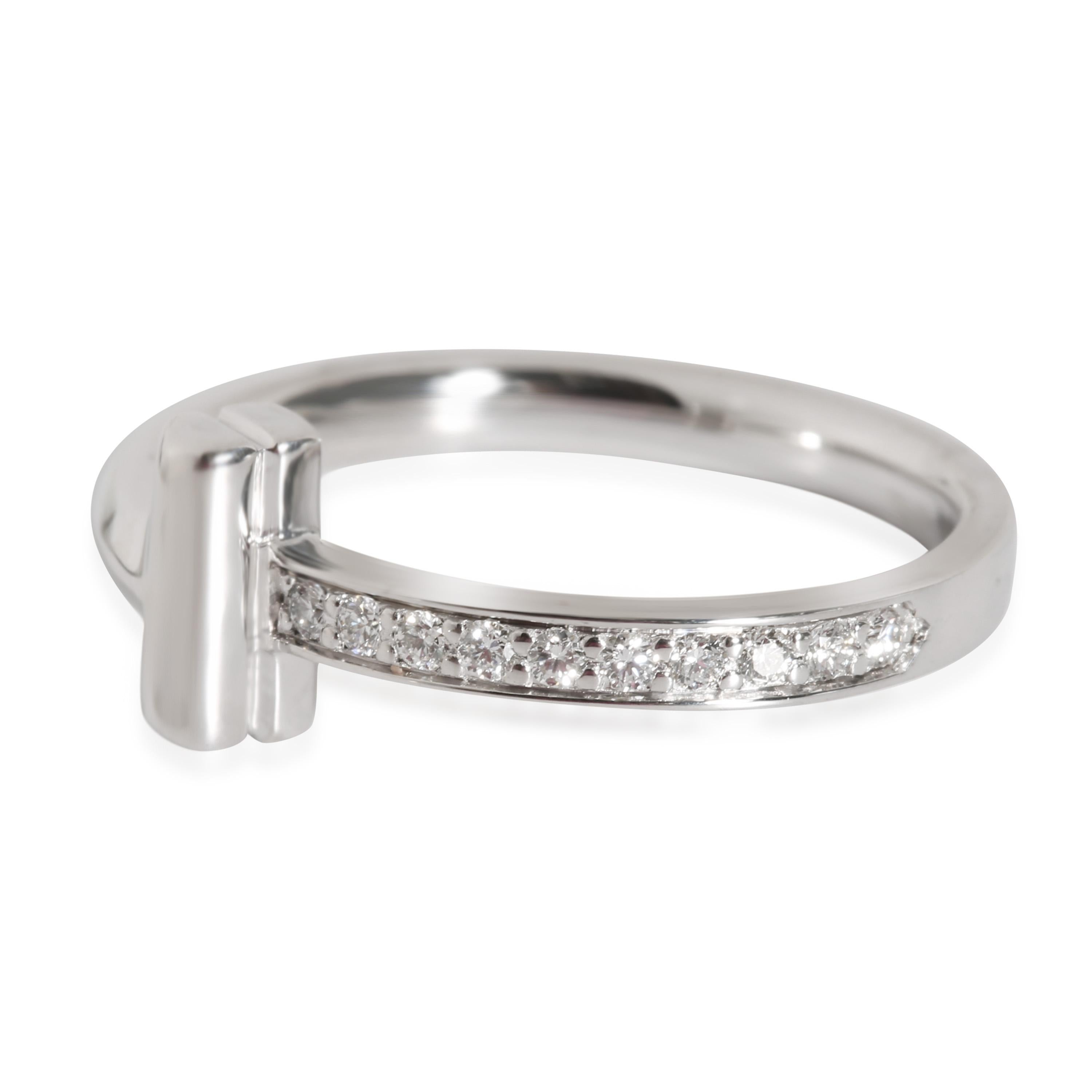 Tiffany & Co. Tiffany T1 Ring in 18K Weißgold  0,08 Ctw Damen