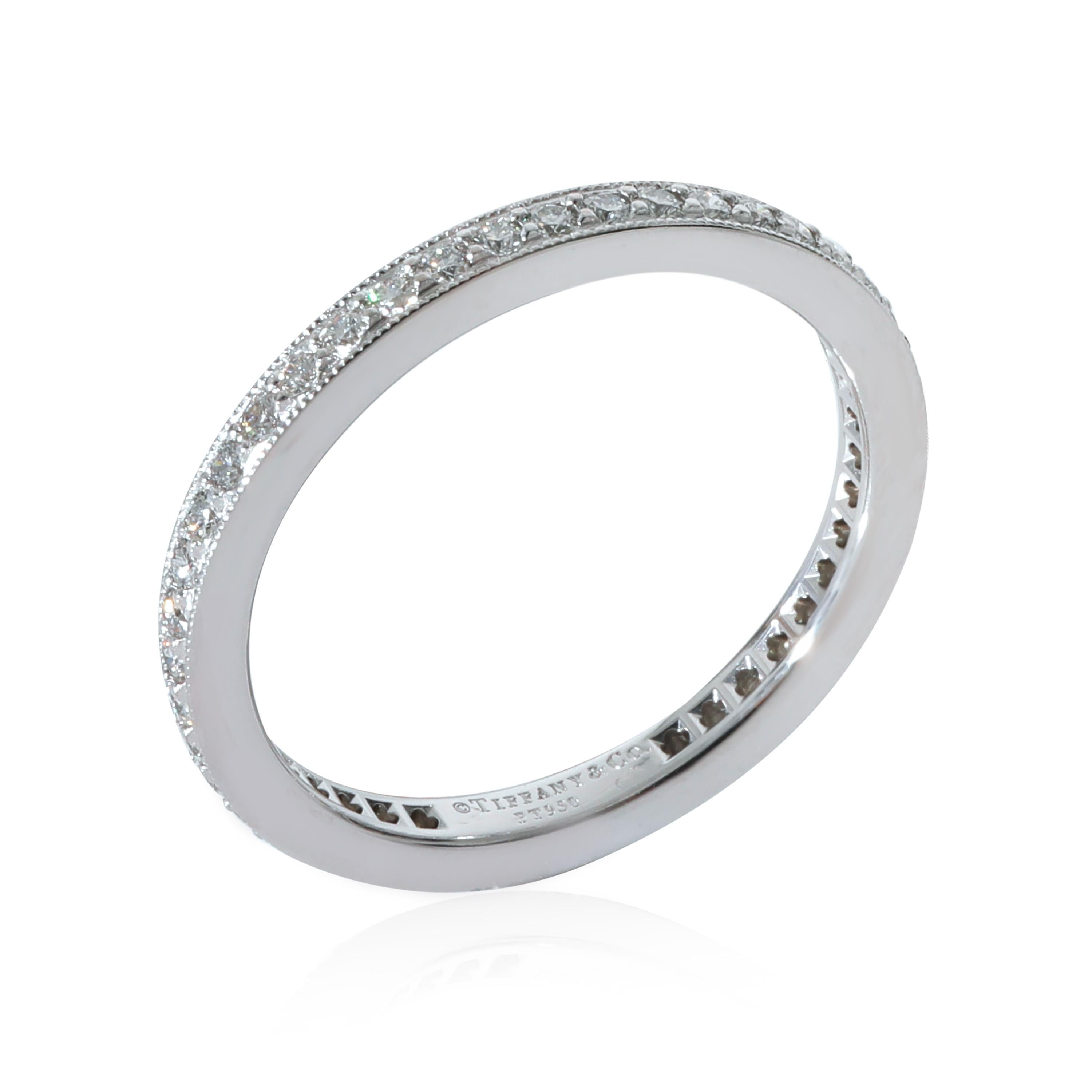Tiffany & Co. Tiffany Together Diamond Eternity Band in Platinum 0.36 Ctw In Excellent Condition In New York, NY