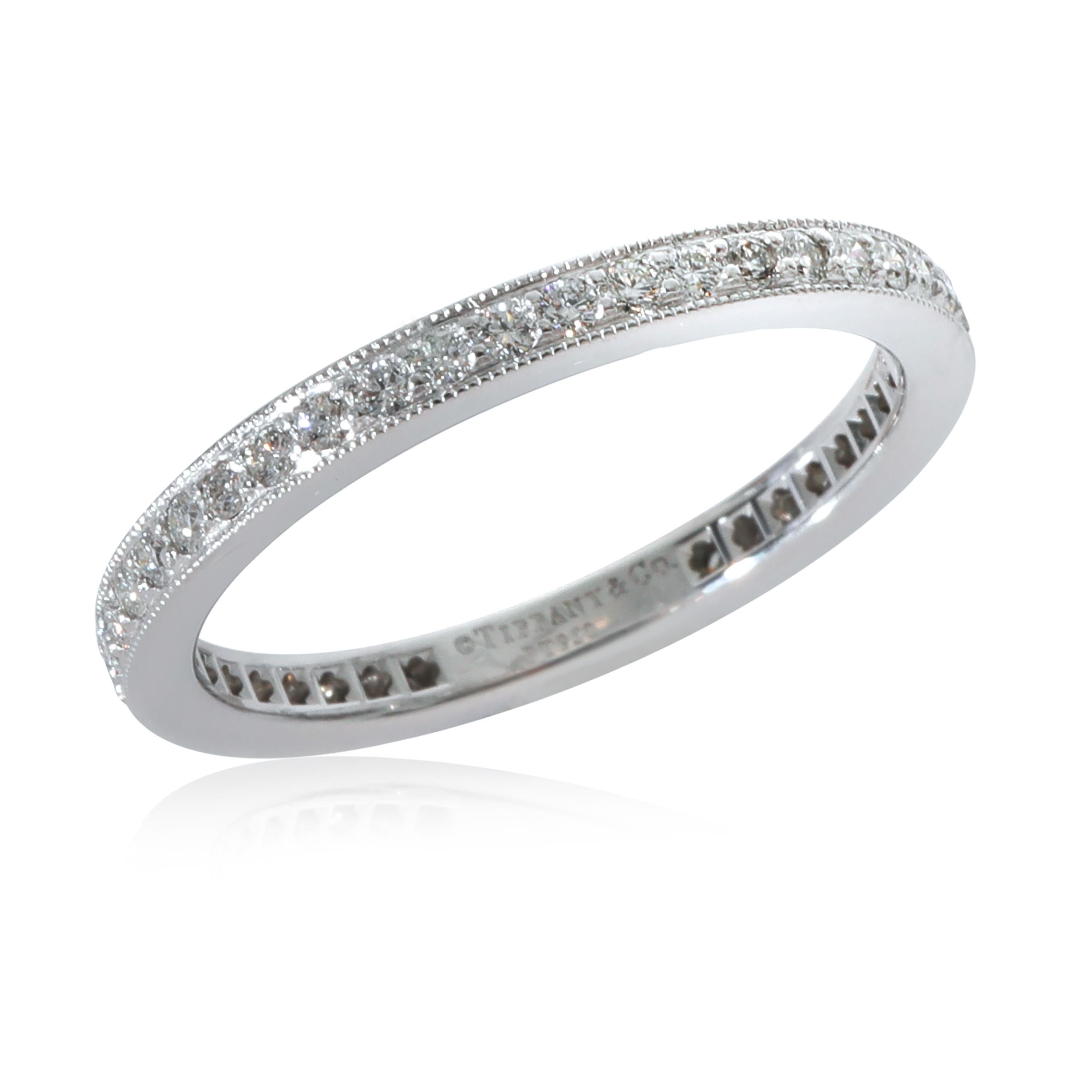 Women's or Men's Tiffany & Co. Tiffany Together Diamond Eternity Band in Platinum 0.36 Ctw