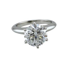 Tiffany & Co. Tiffany True 1,29 Karat Runder Brillant Diamant Verlobungsring