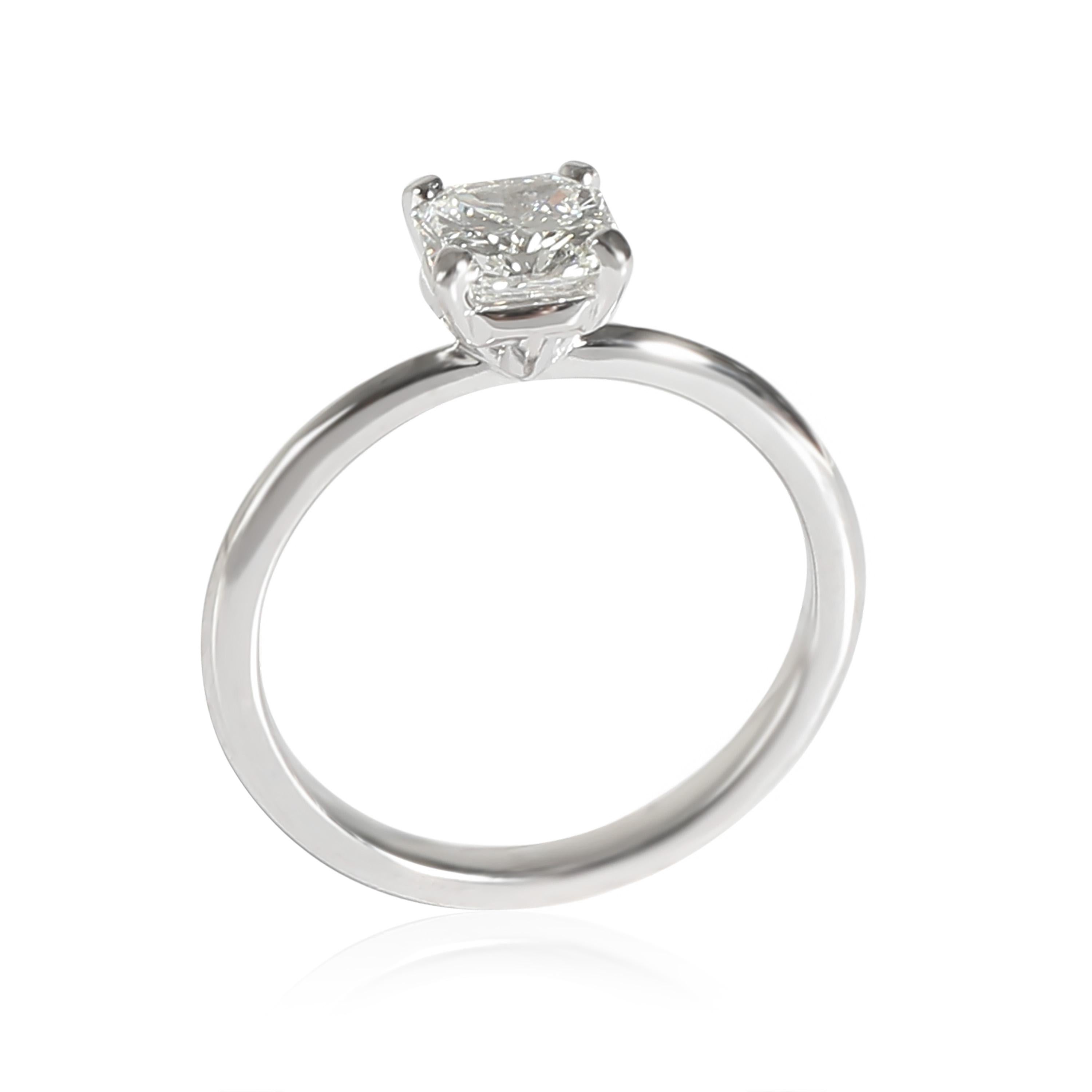 Tiffany & Co. Tiffany True Engagement Ring in  Platinum 0.60 CTW H VS1 In Excellent Condition In New York, NY