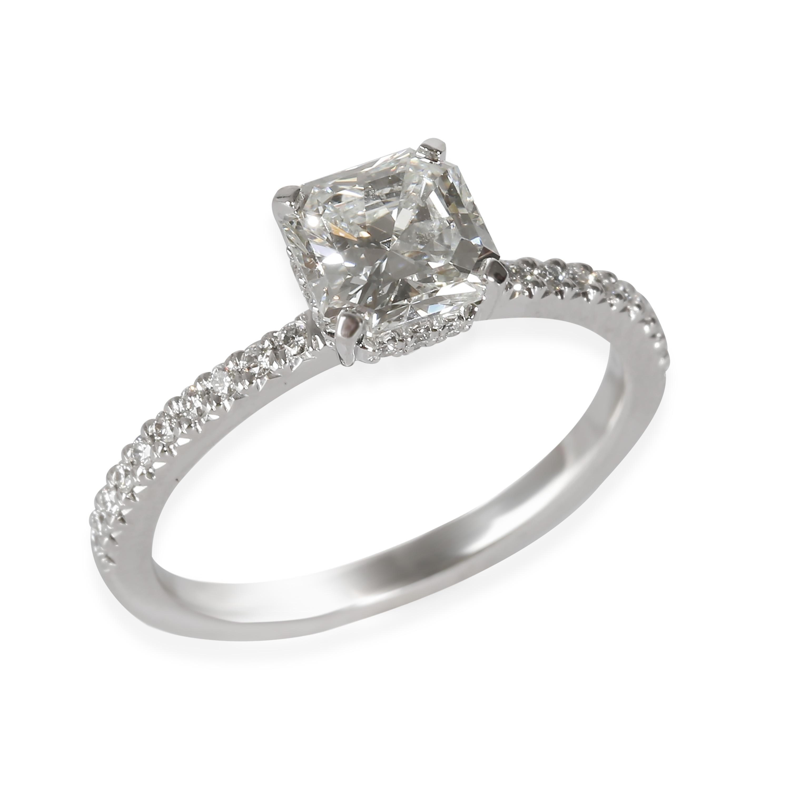 Tiffany & Co. Tiffany True Engagement Ring in  Platinum I VS1 1.19 CTW In Excellent Condition In New York, NY
