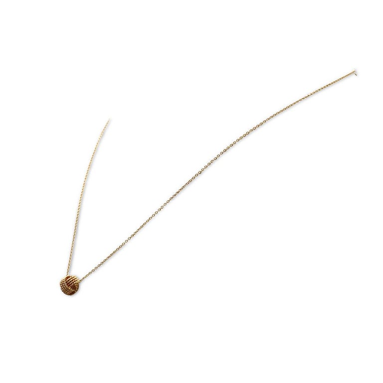 Tiffany and Co. 'Tiffany Twist' Knot Pendant Necklace at 1stDibs