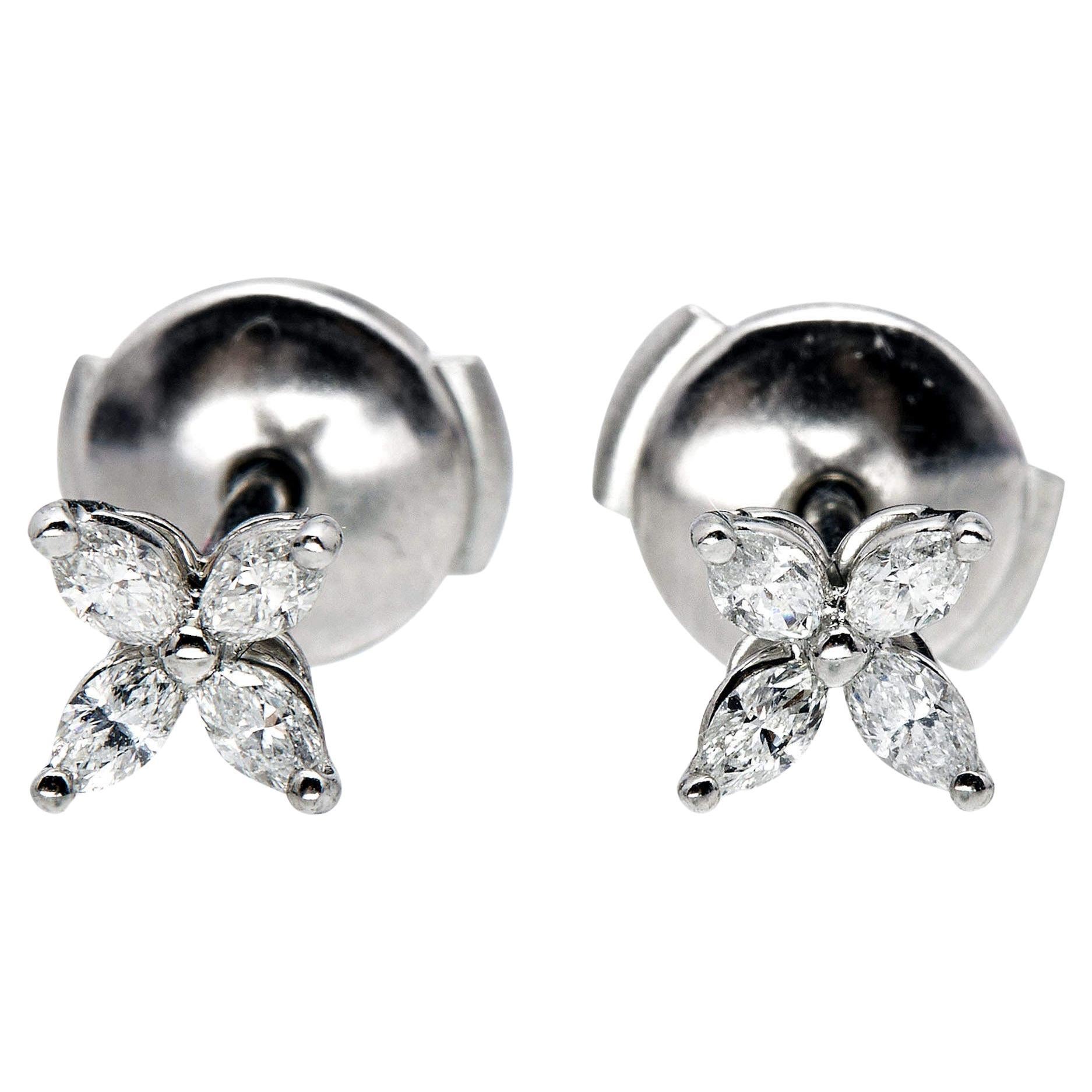 Tiffany & Co. Tiffany Victoria Diamonds Platinum Stud Earrings