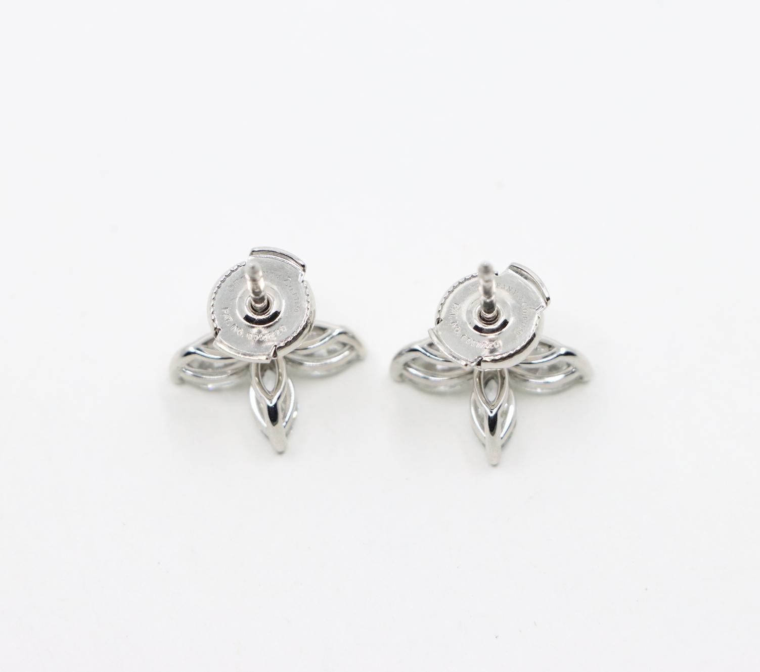 Tiffany & Co. Tiffany Victoria Earrings Diamonds & Platinum - Large Model 7