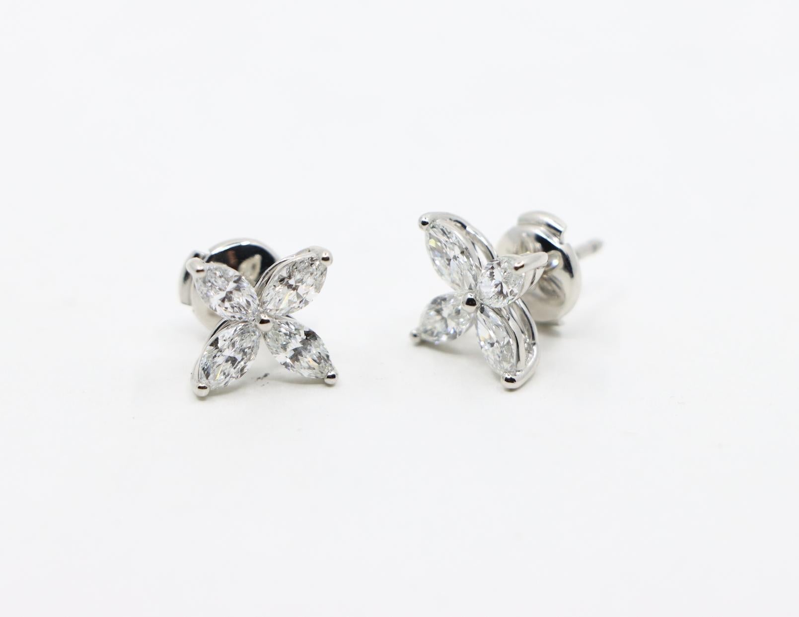 Tiffany & Co. Tiffany Victoria Earrings Diamonds & Platinum - Large Model 8