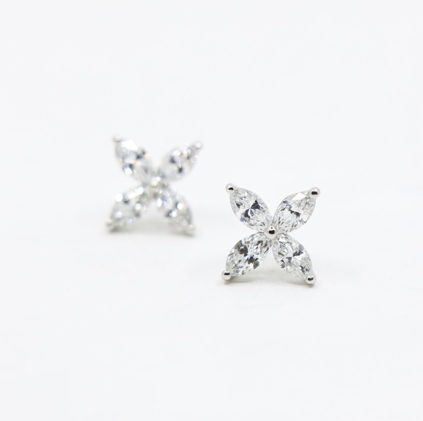 Tiffany & Co. Tiffany Victoria Earrings Diamonds & Platinum - Large Model 2
