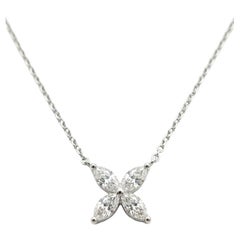 Tiffany & Co. Tiffany Victoria Large Platinum Diamond Pendant Necklace