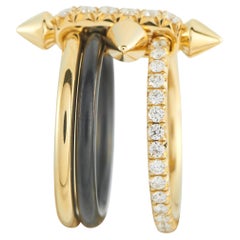 Tiffany & Co. Titan by Pharrell Williams 18K Gold & Titanium 1.14ct Diamond Ring
