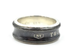 Tiffany & Co. Titanium and Sterling Silver Gents Ring