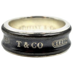 Tiffany & Co. Titanium and Sterling Silver Gents Ring