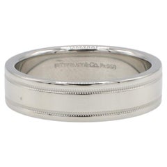 Tiffany & Co. Together 6MM Platinum Milgrain Band Wedding Ring