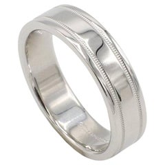 Tiffany & Co. Ensemble 6MM Platinum Milgrain Wedding Ring