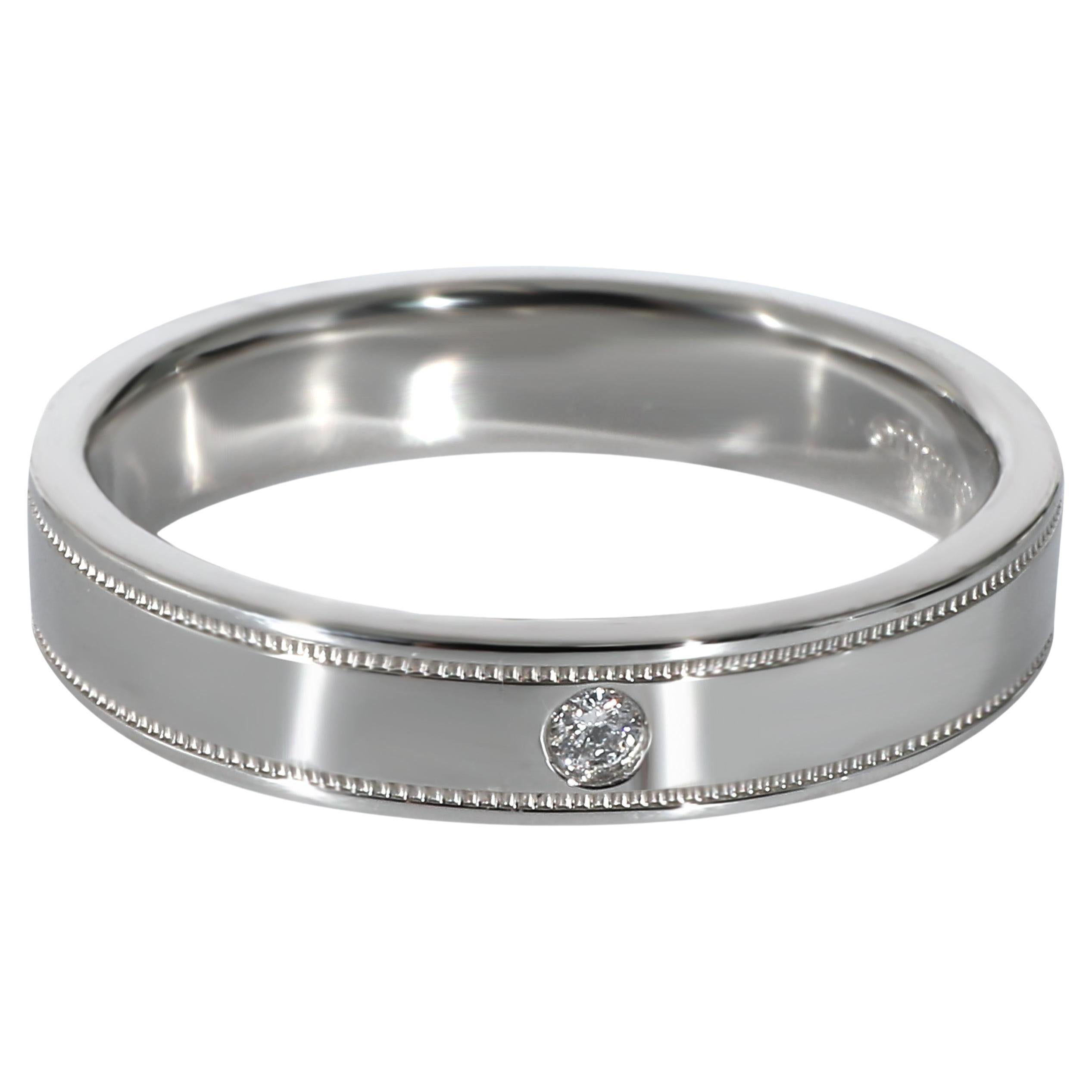Tiffany & Co. Together Double Migrain Diamond Band in Platinum 0.01 CTW For Sale