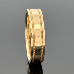 Tiffany & Co Together Milgrain Wedding Band 6mm 18k Yellow Gold Sz 11 3/4
