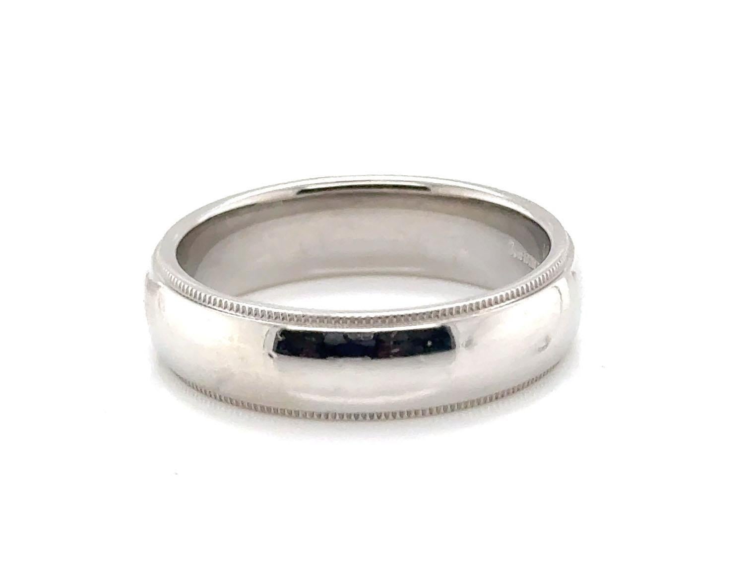 Tiffany & Co Together Milgrain Wedding Band Ring Platinum Mens 6 MM Size 10


100% Authentic Tiffany & Co. Together Milgrain Motif 6MM Band

Original MSRP was $2,400

Check Out the Tiffany Hallmarks 

6 mm wide, properly hallmarked with the Tiffany