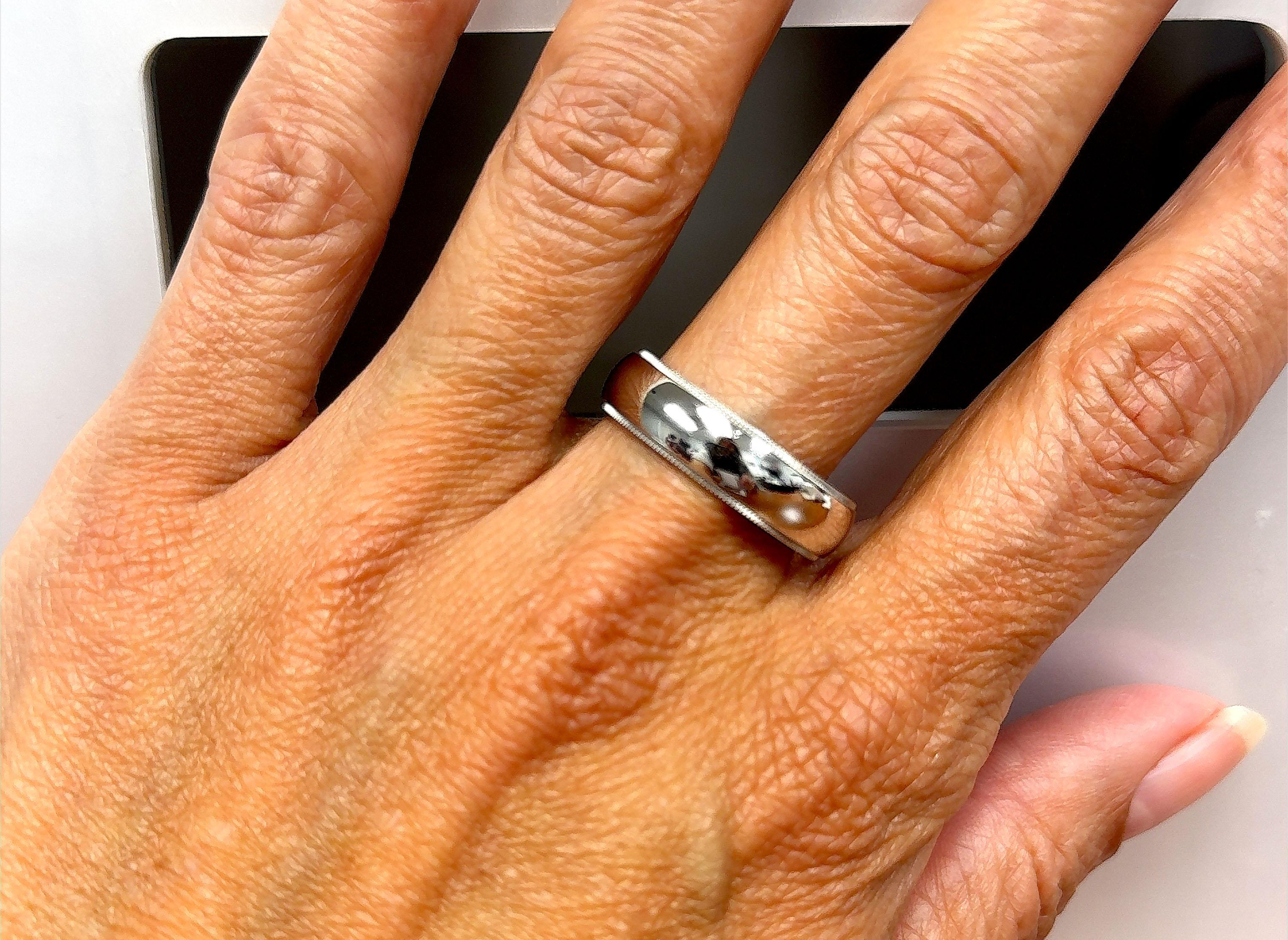 Tiffany & Co Together Milgrain Wedding Band Ring Mens 6 MM Platinum MSRP $2, 400 2